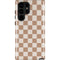 Neutral Checkered Galaxy S25 Ultra Impact Case